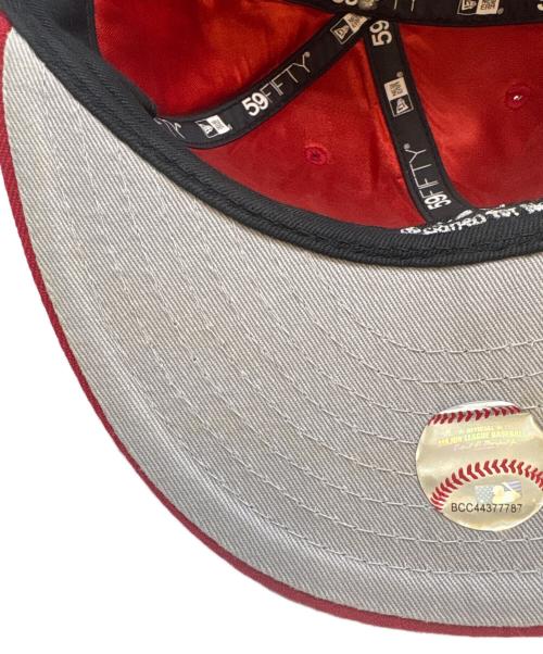 New Era（ニューエラ）New Era (ニューエラ) New Era　スパイクリー 59FIFTY　ヤンキース　キャップ レッド サイズ:57.7cmの古着・服飾アイテム