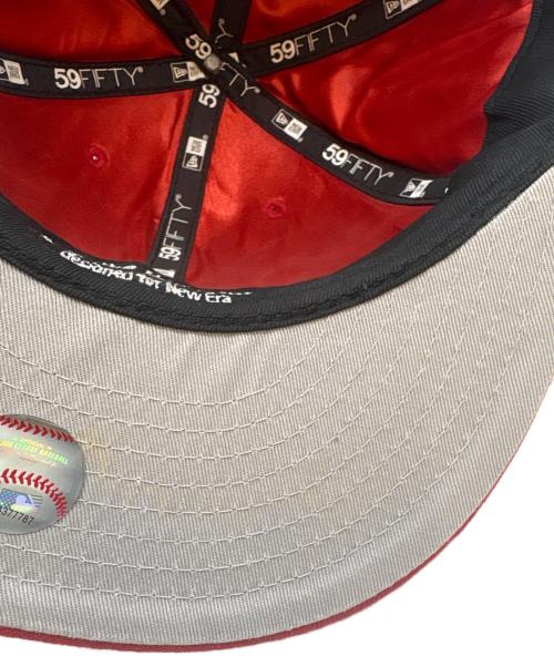 New Era（ニューエラ）New Era (ニューエラ) New Era　スパイクリー 59FIFTY　ヤンキース　キャップ レッド サイズ:57.7cmの古着・服飾アイテム