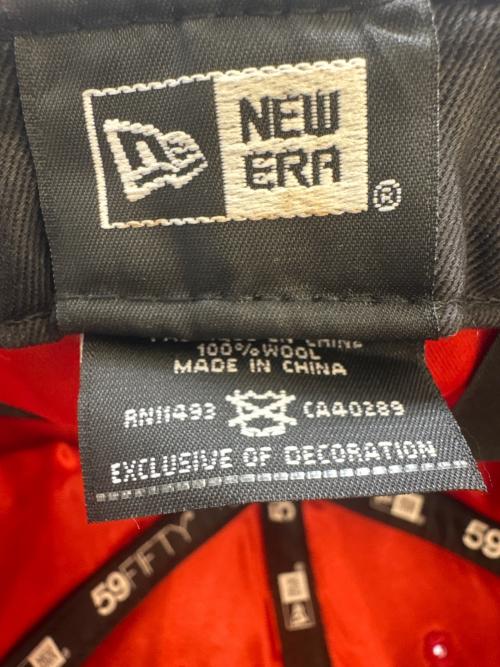 New Era（ニューエラ）New Era (ニューエラ) New Era　スパイクリー 59FIFTY　ヤンキース　キャップ レッド サイズ:57.7cmの古着・服飾アイテム