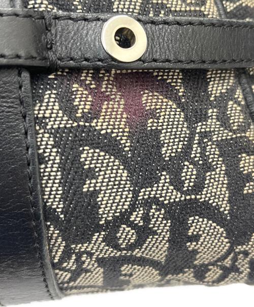 Christian Dior（クリスチャン ディオール）Christian Dior (クリスチャン ディオール) Christian Dior　トロッター　セミショルダーバッグ グレー×ブラックの古着・服飾アイテム