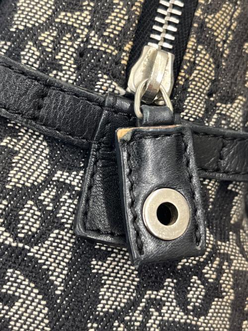 Christian Dior（クリスチャン ディオール）Christian Dior (クリスチャン ディオール) Christian Dior　トロッター　セミショルダーバッグ グレー×ブラックの古着・服飾アイテム