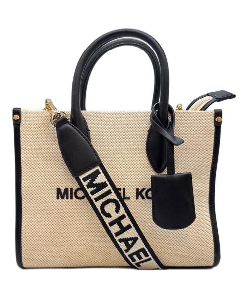 MICHAEL KORS（マイケルコース）MICHAEL KORS (マイケルコース) MICHAEL KORS 　2WAYショルダーバッグ アイボリー×ブラックの古着・服飾アイテム