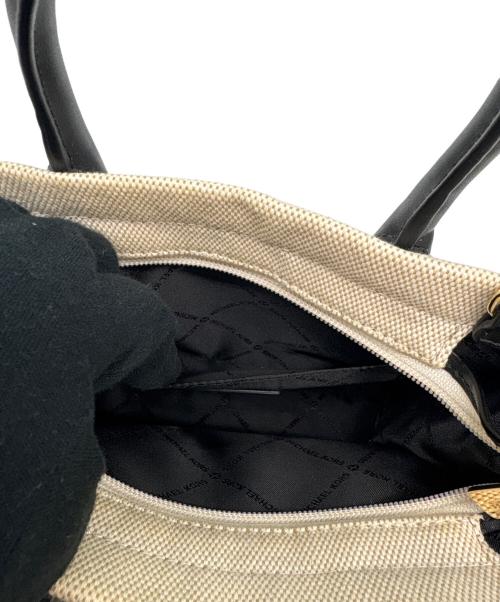 MICHAEL KORS（マイケルコース）MICHAEL KORS (マイケルコース) MICHAEL KORS 　2WAYショルダーバッグ アイボリー×ブラックの古着・服飾アイテム