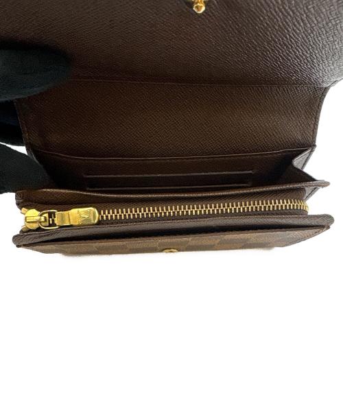 LOUIS VUITTON（ルイ ヴィトン）LOUIS VUITTON (ルイ ヴィトン) LOUIS VUITTON 　ダミエ　ポルトフォイユ・トレゾール　2つ折り財布 ブラウンの古着・服飾アイテム