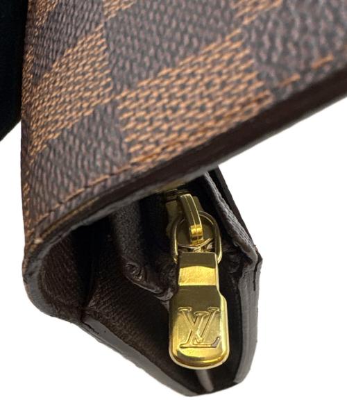 LOUIS VUITTON（ルイ ヴィトン）LOUIS VUITTON (ルイ ヴィトン) LOUIS VUITTON 　ダミエ　ポルトフォイユ・トレゾール　2つ折り財布 ブラウンの古着・服飾アイテム