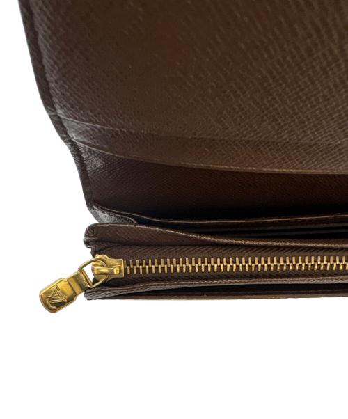 LOUIS VUITTON（ルイ ヴィトン）LOUIS VUITTON (ルイ ヴィトン) LOUIS VUITTON 　ダミエ　ポルトフォイユ・トレゾール　2つ折り財布 ブラウンの古着・服飾アイテム