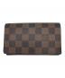 LOUIS VUITTON（ルイ ヴィトン）の古着「LOUIS VUITTON 　ダミエ　ポルトフォイユ・トレゾール　2つ折り財布」｜ブラウン