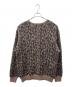 WACKO MARIA (ワコマリア) WACKO MARIA　LEOPARD HEAVY MOHAIR KNIT CARDIGAN　厚手カーディガン ブラウン×ブラック サイズ:L：45000円