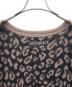 中古・古着 WACKO MARIA (ワコマリア) WACKO MARIA　LEOPARD HEAVY MOHAIR KNIT CARDIGAN　厚手カーディガン ブラウン×ブラック サイズ:L：45000円
