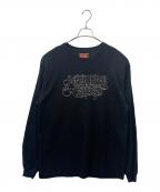 BUDSPOOLバッズプール）の古着「BUDSPOOL　APHRODITEGANG HOLDINGS　長袖カットソー」｜ブラック