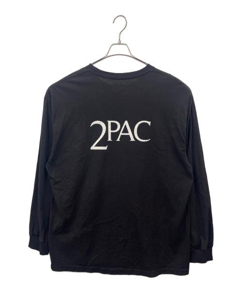 WACKO MARIA（ワコマリア）WACKO MARIA (ワコマリア) WACKO MARIA  2PAC / CREW NECK LONG SLEEVE T-SHIRT ブラック サイズ:XXLの古着・服飾アイテム