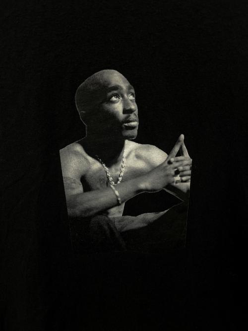 WACKO MARIA（ワコマリア）WACKO MARIA (ワコマリア) WACKO MARIA  2PAC / CREW NECK LONG SLEEVE T-SHIRT ブラック サイズ:XXLの古着・服飾アイテム
