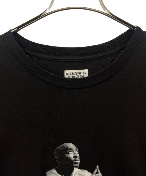 WACKO MARIA（ワコマリア）WACKO MARIA (ワコマリア) WACKO MARIA  2PAC / CREW NECK LONG SLEEVE T-SHIRT ブラック サイズ:XXLの古着・服飾アイテム