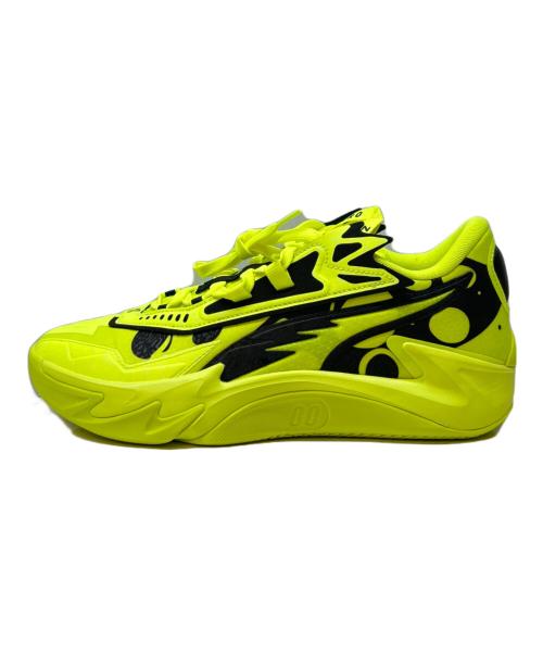 PUMA（プーマ）PUMA (プーマ) PUMA　SCOOT ZEROS II　スニーカー ライムイエロー×ブラック サイズ:28の古着・服飾アイテム