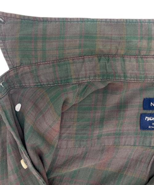 NAUTICA（ノーティカ）NAUTICA (ノーティカ) NAUTICA　チェック　長袖シャツ グリーン×ブラウン サイズ:Mの古着・服飾アイテム