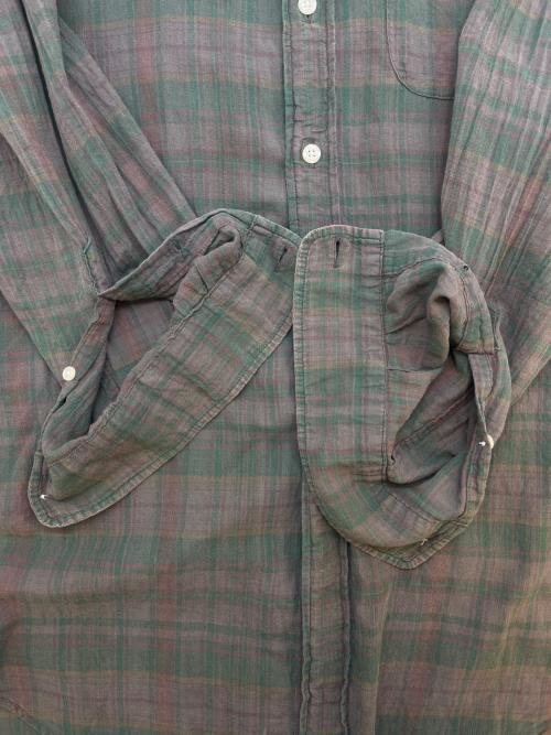 NAUTICA（ノーティカ）NAUTICA (ノーティカ) NAUTICA　チェック　長袖シャツ グリーン×ブラウン サイズ:Mの古着・服飾アイテム