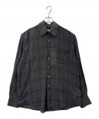 OUR LEGACYアワーレガシー）の古着「OUR LEGACY　ABOVE SHIRT BAZAAR CHECK BREEZE WEAVE　長袖シャツ」｜グレー