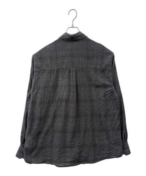 OUR LEGACY（アワーレガシー）OUR LEGACY (アワーレガシー) OUR LEGACY　ABOVE SHIRT BAZAAR CHECK BREEZE WEAVE　長袖シャツ グレー サイズ:46の古着・服飾アイテム