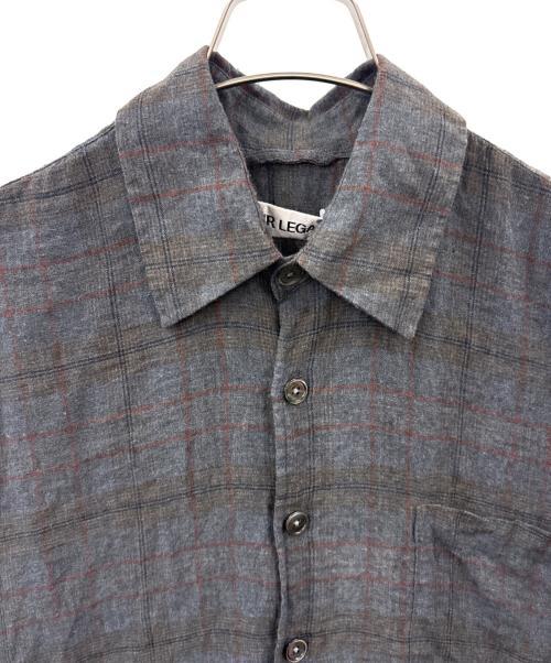 OUR LEGACY（アワーレガシー）OUR LEGACY (アワーレガシー) OUR LEGACY　ABOVE SHIRT BAZAAR CHECK BREEZE WEAVE　長袖シャツ グレー サイズ:46の古着・服飾アイテム