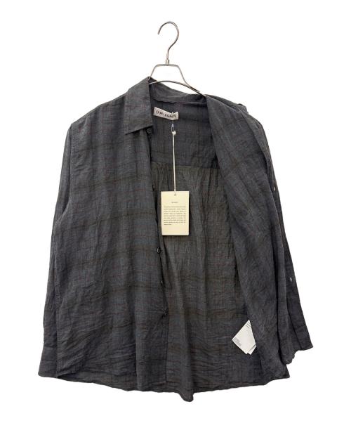 OUR LEGACY（アワーレガシー）OUR LEGACY (アワーレガシー) OUR LEGACY　ABOVE SHIRT BAZAAR CHECK BREEZE WEAVE　長袖シャツ グレー サイズ:46の古着・服飾アイテム