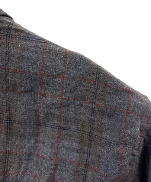 OUR LEGACY（アワーレガシー）OUR LEGACY (アワーレガシー) OUR LEGACY　ABOVE SHIRT BAZAAR CHECK BREEZE WEAVE　長袖シャツ グレー サイズ:46の古着・服飾アイテム