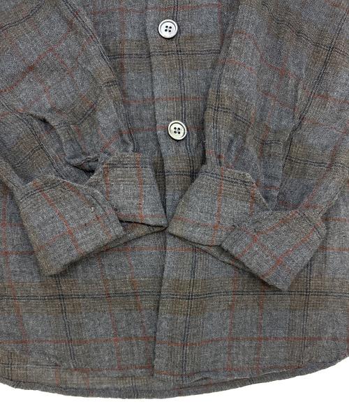 OUR LEGACY（アワーレガシー）OUR LEGACY (アワーレガシー) OUR LEGACY　ABOVE SHIRT BAZAAR CHECK BREEZE WEAVE　長袖シャツ グレー サイズ:46の古着・服飾アイテム