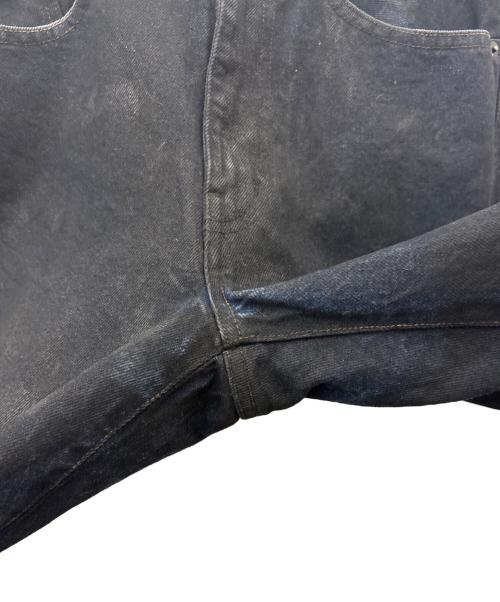 NVRFRGT（ネヴァーフォーゲット）NVRFRGT (ネヴァーフォーゲット) NVRFRGT　COATING 3D TWISTED LEG JEANS　ジーンズ インディゴ サイズ:1の古着・服飾アイテム