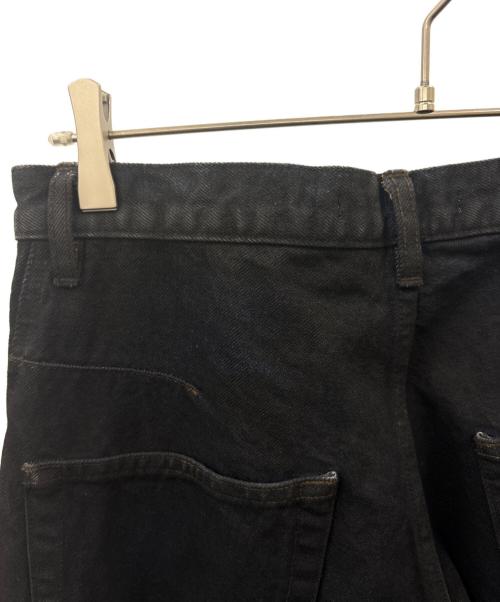 NVRFRGT（ネヴァーフォーゲット）NVRFRGT (ネヴァーフォーゲット) NVRFRGT　COATING 3D TWISTED LEG JEANS　ジーンズ インディゴ サイズ:1の古着・服飾アイテム