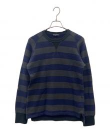 COMME des GARCONS HOMME（コムデギャルソン オム）の古着「COMME des GARCONS HOMME　ボーダー　クルーネックスウェット」｜グレー×ネイビー