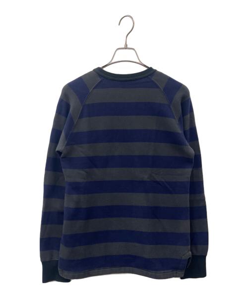 COMME des GARCONS HOMME（コムデギャルソン オム）COMME des GARCONS HOMME (コムデギャルソン オム) COMME des GARCONS HOMME　ボーダー　クルーネックスウェット グレー×ネイビー サイズ:Sの古着・服飾アイテム