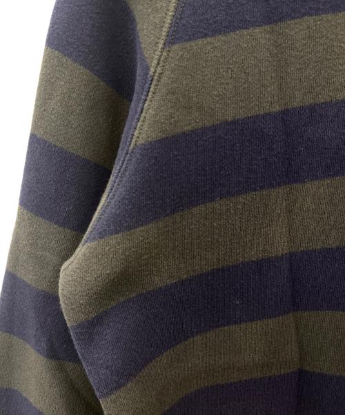 COMME des GARCONS HOMME（コムデギャルソン オム）COMME des GARCONS HOMME (コムデギャルソン オム) COMME des GARCONS HOMME　ボーダー　クルーネックスウェット グレー×ネイビー サイズ:Sの古着・服飾アイテム