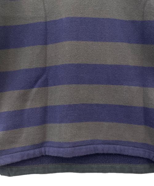 COMME des GARCONS HOMME（コムデギャルソン オム）COMME des GARCONS HOMME (コムデギャルソン オム) COMME des GARCONS HOMME　ボーダー　クルーネックスウェット グレー×ネイビー サイズ:Sの古着・服飾アイテム