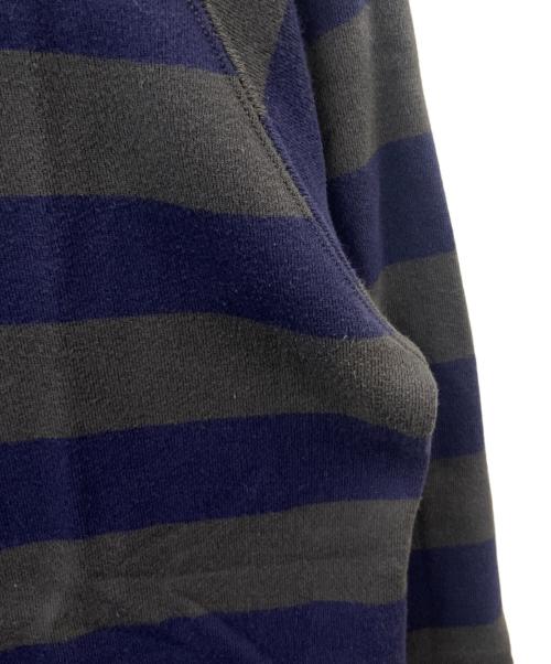 COMME des GARCONS HOMME（コムデギャルソン オム）COMME des GARCONS HOMME (コムデギャルソン オム) COMME des GARCONS HOMME　ボーダー　クルーネックスウェット グレー×ネイビー サイズ:Sの古着・服飾アイテム