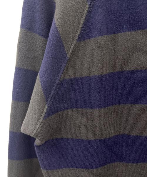 COMME des GARCONS HOMME（コムデギャルソン オム）COMME des GARCONS HOMME (コムデギャルソン オム) COMME des GARCONS HOMME　ボーダー　クルーネックスウェット グレー×ネイビー サイズ:Sの古着・服飾アイテム
