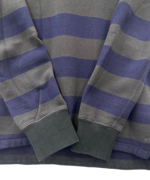 COMME des GARCONS HOMME（コムデギャルソン オム）COMME des GARCONS HOMME (コムデギャルソン オム) COMME des GARCONS HOMME　ボーダー　クルーネックスウェット グレー×ネイビー サイズ:Sの古着・服飾アイテム