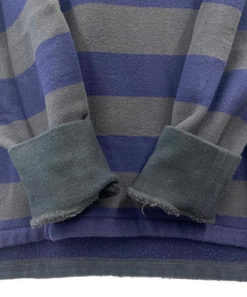 COMME des GARCONS HOMME（コムデギャルソン オム）COMME des GARCONS HOMME (コムデギャルソン オム) COMME des GARCONS HOMME　ボーダー　クルーネックスウェット グレー×ネイビー サイズ:Sの古着・服飾アイテム