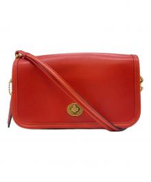 COACH（コーチ）の古着「COACH　OLD COACH　ショルダーバッグ」｜レッド