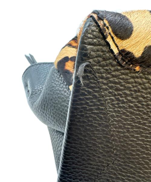 GIANNI CHIARINI（ジャンニ キアリーニ）GIANNI CHIARINI (ジャンニ キアリーニ) GIANNI CHIARINI 　2WAYショルダーバッグ ブラウン×ブラックの古着・服飾アイテム