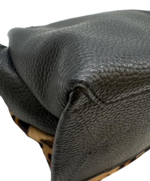 GIANNI CHIARINI（ジャンニ キアリーニ）GIANNI CHIARINI (ジャンニ キアリーニ) GIANNI CHIARINI 　2WAYショルダーバッグ ブラウン×ブラックの古着・服飾アイテム