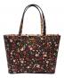 Kate Spade（ケイトスペード）の古着「Kate Spade　Laurel Way Boho Floral Medium Dally　トートバッグ」｜ブラック×ピンク