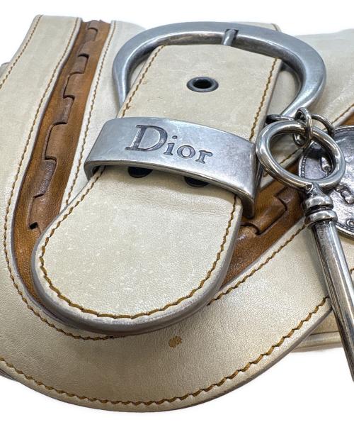 Christian Dior（クリスチャン ディオール）Christian Dior (クリスチャン ディオール) Christian Dior　ガウチョ　ショルダーバッグ アイボリーの古着・服飾アイテム