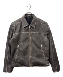 ZARA（ザラ）の古着「ZARA　フェイクレザージャケット」｜ブラック