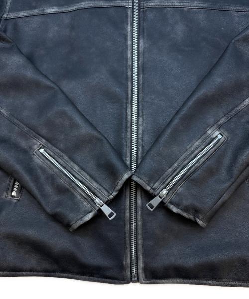 ZARA（ザラ）ZARA (ザラ) ZARA　フェイクレザージャケット ブラック サイズ:USA Lの古着・服飾アイテム