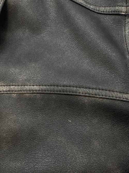 ZARA（ザラ）ZARA (ザラ) ZARA　フェイクレザージャケット ブラック サイズ:USA Lの古着・服飾アイテム