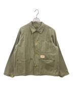 Schottショット）の古着「Schott　コットンバックサテン カバーオール」｜グリーン