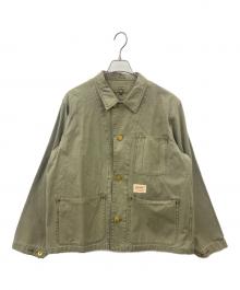 Schott（ショット）の古着「Schott　コットンバックサテン カバーオール」｜グリーン