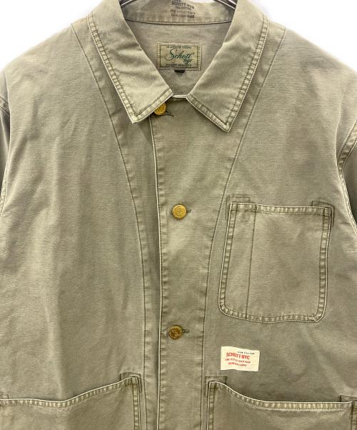 Schott（ショット）Schott (ショット) Schott　コットンバックサテン カバーオール グリーン サイズ:Mの古着・服飾アイテム