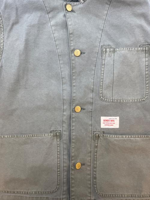 Schott（ショット）Schott (ショット) Schott　コットンバックサテン カバーオール グリーン サイズ:Mの古着・服飾アイテム