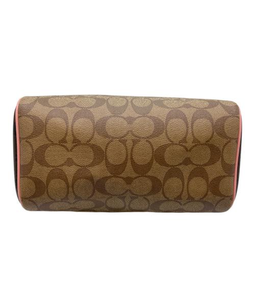 COACH（コーチ）COACH (コーチ) COACH  2WAYバッグ ブラウン×ピンクの古着・服飾アイテム