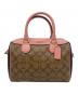 COACH (コーチ) COACH  2WAYバッグ ブラウン×ピンク：10000円